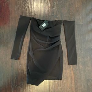 NWT Fashionnova Black Off the Shoulder Dress